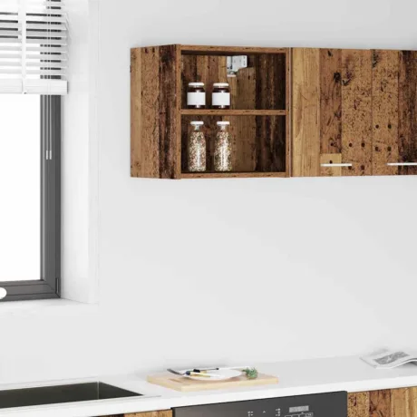 Seinakapp Ladustamisega Vana Puit 40 x 29,5 x 40 Cm Tehispuit