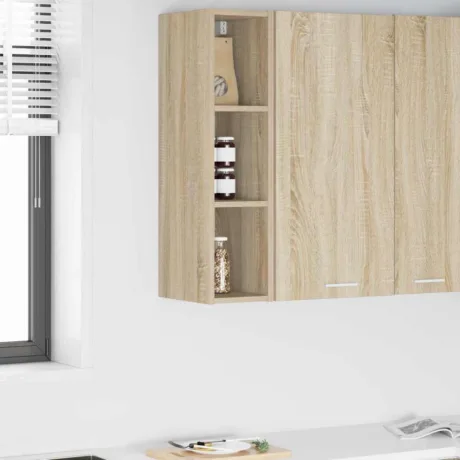 Seinakapp Ladustamisega Sonoma Tamm 20 x 29,5 x 80 Cm Tehispuit