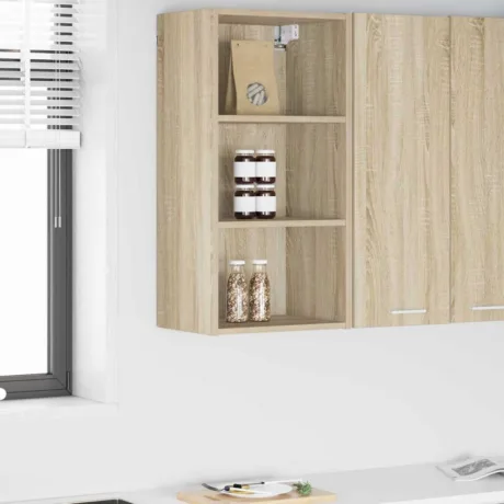 Seinakapp Ladustamisega Sonoma Tamm 40 x 29,5 x 80 Cm Tehispuit