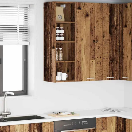 Seinakapp Ladustamisega Vana Puit 30 x 29,5 x 100 Cm Tehispuit