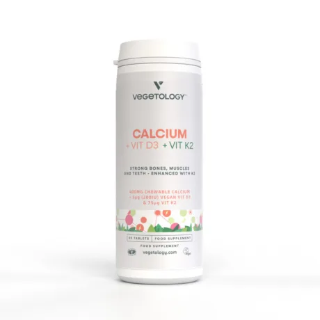 Kaltsium + D3 + K2-vitamiinga närimistabletid, 60tk