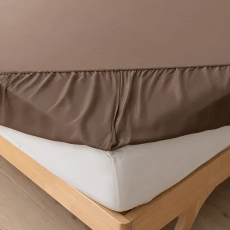 Bambusest kummiga voodilina - Coffee Brown - Premium - foto 2