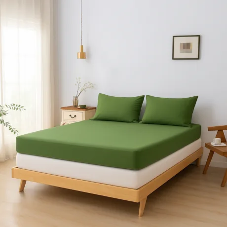 Bambusest kattemadratsi voodilina - Deep Moss - Premium