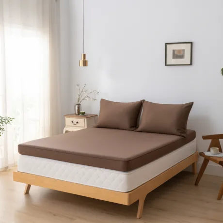Bambusest kattemadratsi voodilina - Coffee Brown - Premium