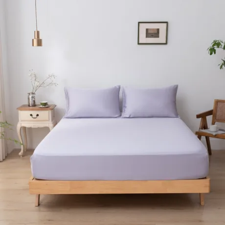 Bambusest kummiga voodilina - Lavender Mist - Premium