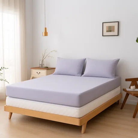 Bambusest kattemadratsi voodilina - Lavender Mist - Premium