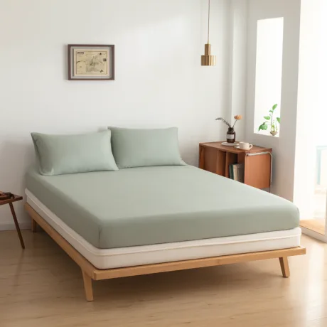 Bambusest kattemadratsi voodilina - Sage Green - Premium