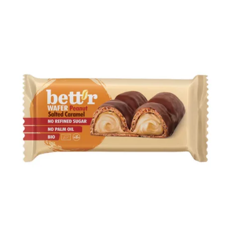 Bett'r soolakaramelli ja maapähklikreemiga vahvlibatoon, 33g