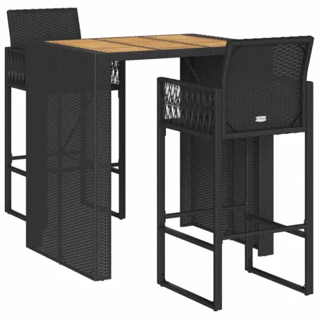 3-Osaline Aiatangide Komplekt Ilma Patjadeta Black - foto 2