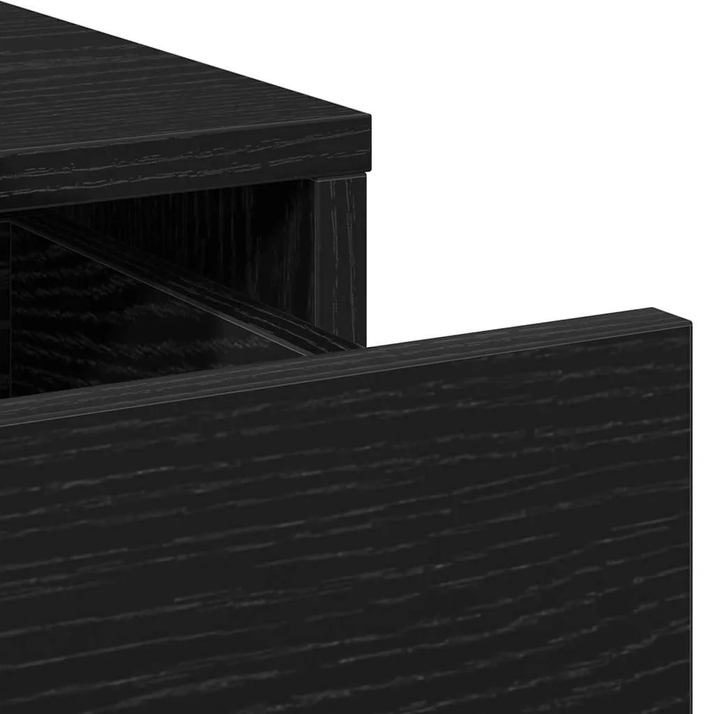 Riietumislaud Sahtliga 2 Pcs Must 50 X 41 X 135 Cm Tehispuit - foto 8