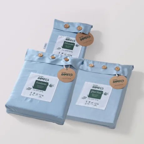 Tweepersoons Beddengoedset Xl - Sky Blue - foto 2
