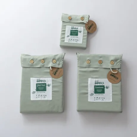 Tweepersoons Beddengoedset Xxl - Sage Green - foto 2