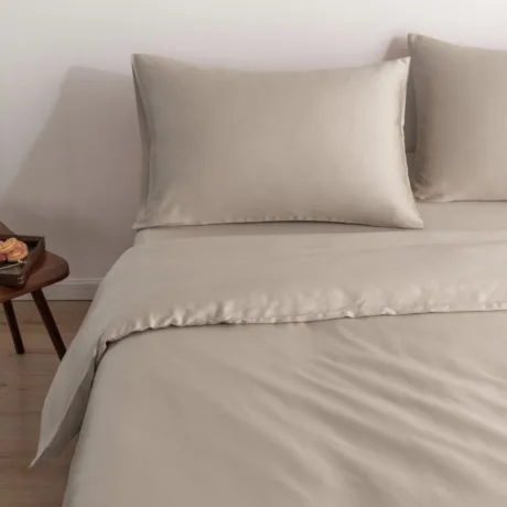 Eenpersoons Beddengoedset - Soft Taupe - foto 2
