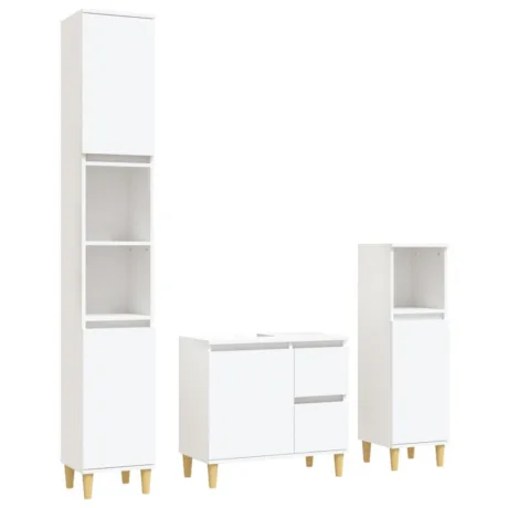 3-Osaline Vannitoakappide Komplekt, Tehispuit - foto 2