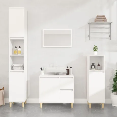3-Osaline Vannitoakappide Komplekt, Tehispuit