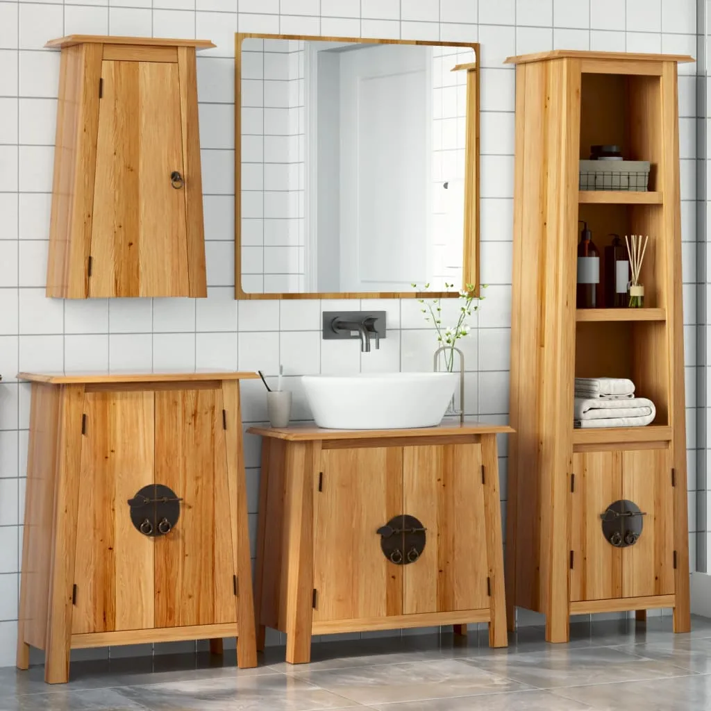 2-Osaline Vannitoamööbli Komplekt, Männipuit - foto 19