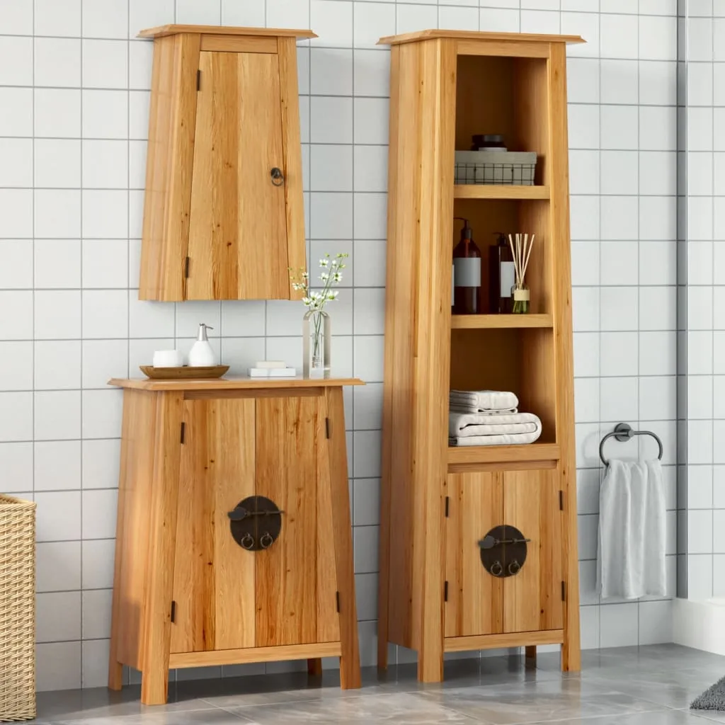 2-Osaline Vannitoamööbli Komplekt, Männipuit - foto 16
