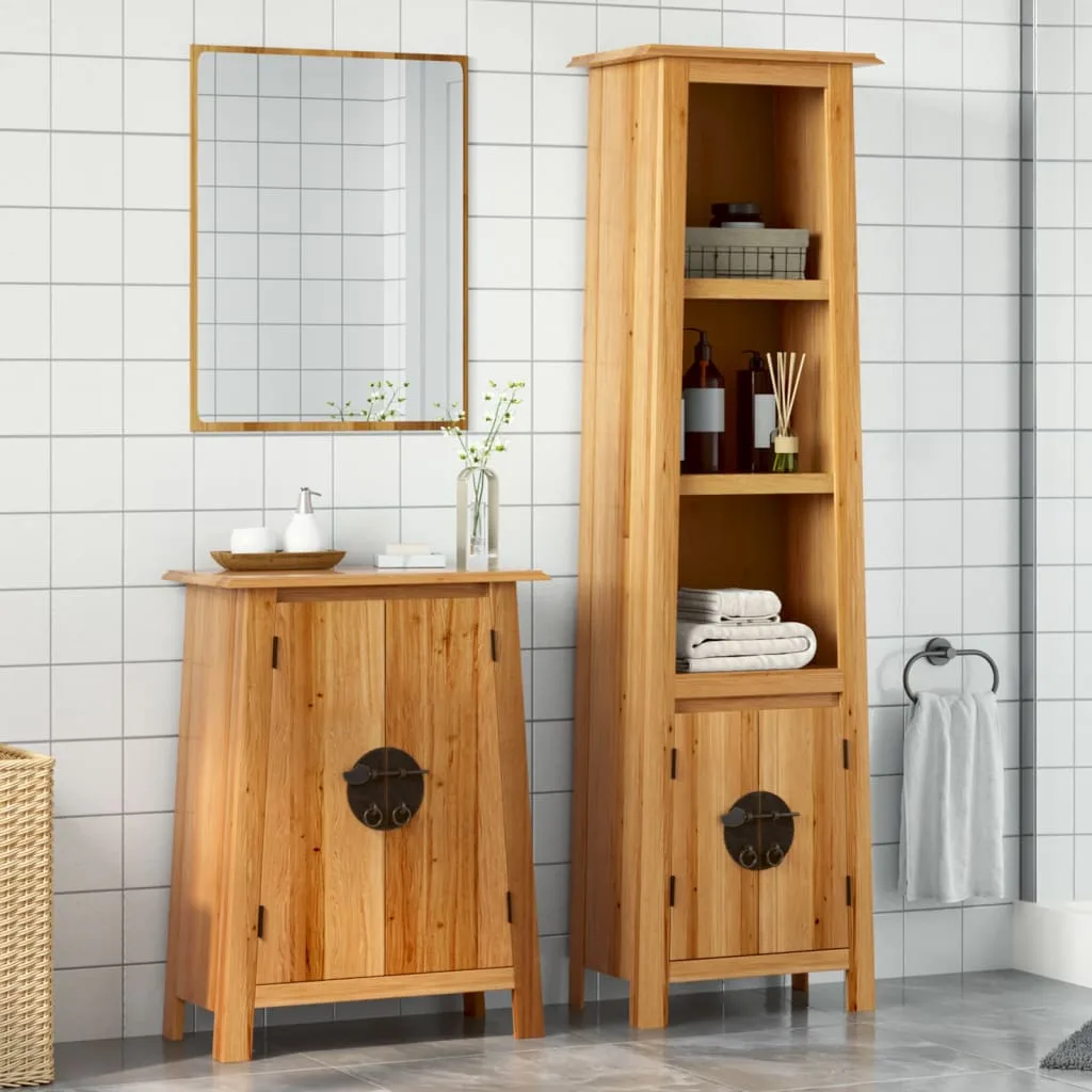 2-Osaline Vannitoamööbli Komplekt, Männipuit - foto 12